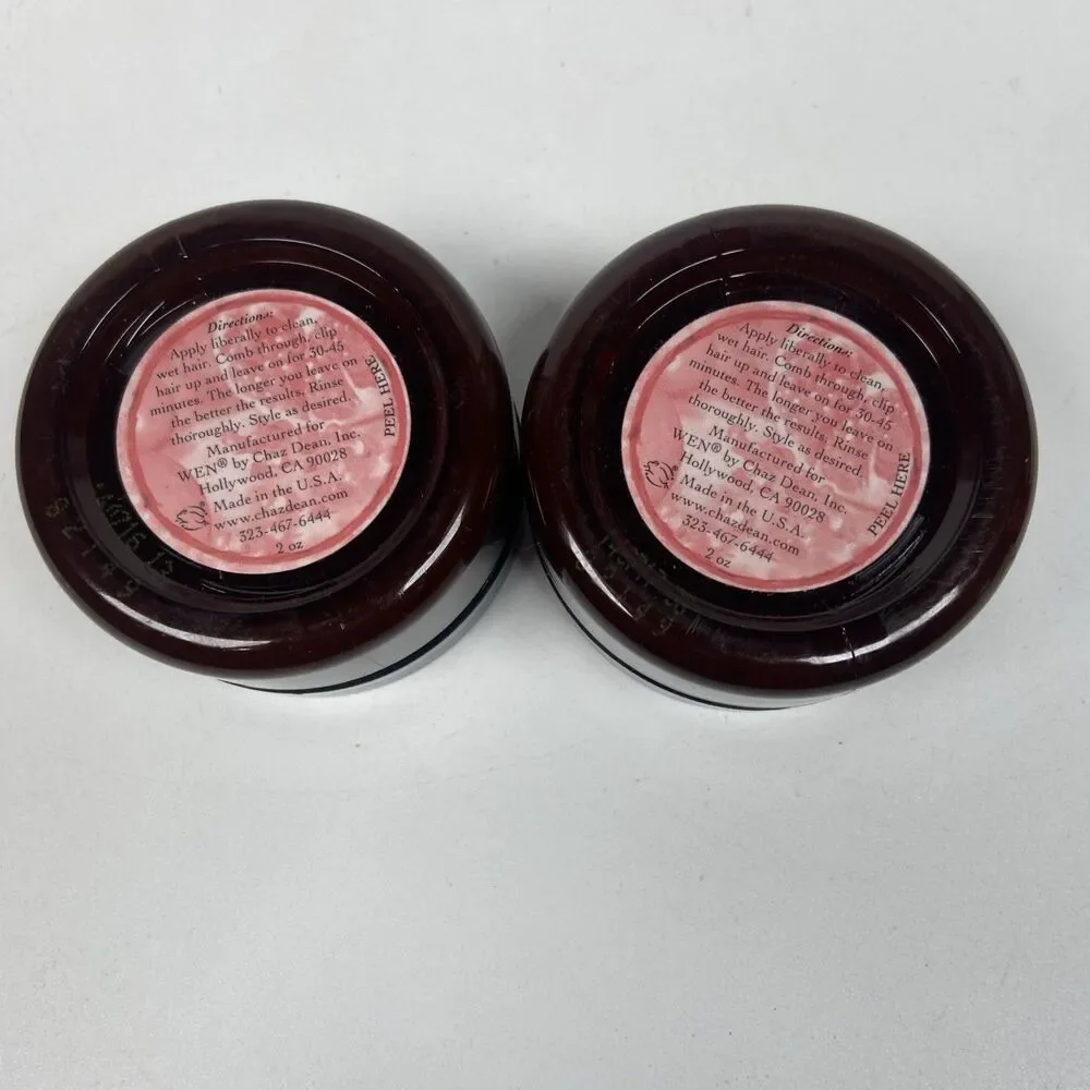 Wen Chaz Re-Moist Hydrating Hair Mask 2 Oz Travel Size Pomegranate - 2 Jars